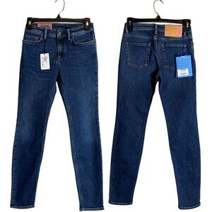 Acne Studios Climb Skinny Denim Jeans Womens 24 Blue Minimalist Quiet Luxury NWT